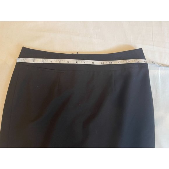 Calvin Klein Womens Straight & Pencil Mini Skirt Back Zip Flat Front Black SZ 6P - Picture 3 of 7